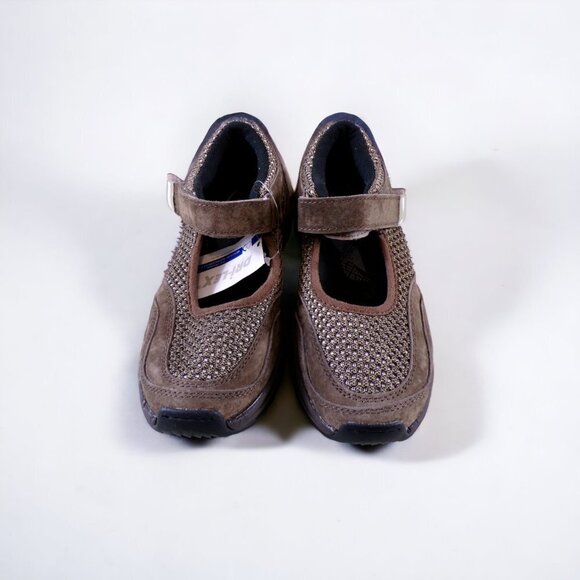 PROPET Lydia Leather Suede Mesh Low Heel Mary Jane Comfort Shoes 5M #618 - Picture 1 of 11